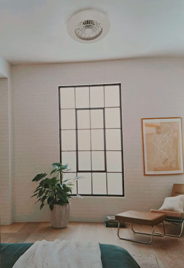 Lucas Ceiling Light Fixture 55cm with Light White