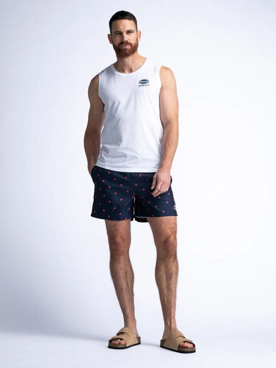 Men's Swimwear Shorts Blue with Patterns
