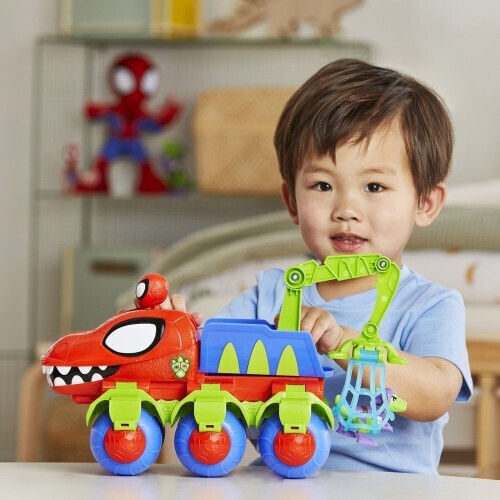 Hasbro Marvel Spidey And His Amazing Friends Dino Webs Crawler Vehicle for Ages 3 Plus