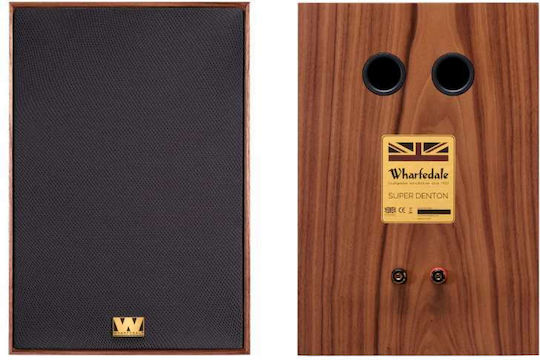 Wharfedale Super Denton WH-070305-00A Двойка Hi-Fi Говорители Bookself 3 Брой шофьори Орех
