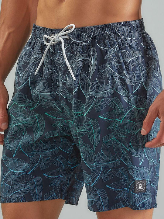 Admiral Men's Swimwear Shorts Navy with Patterns