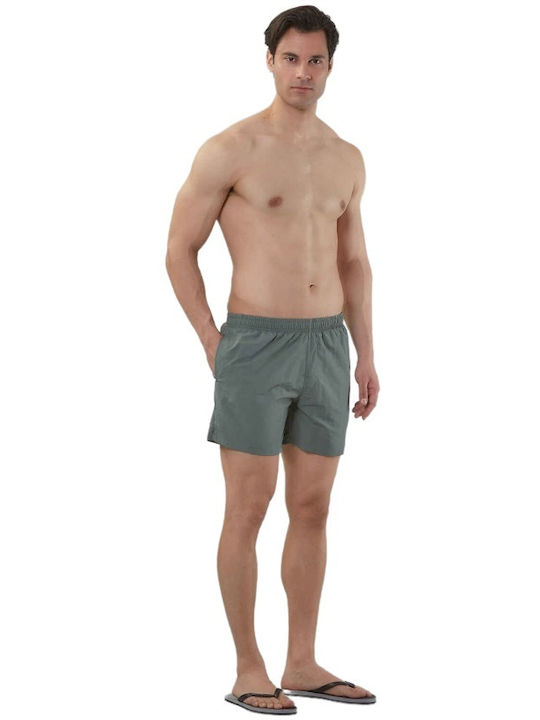 Maui & Sons Herren Badebekleidung Shorts Grün mit Mustern
