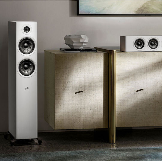 Polk Audio Reserve R600 Ηχείο Hi-Fi Δαπέδου 150W 2 Δρόμων Π28.07xΒ38.16xΥ106.38εκ. Λευκό