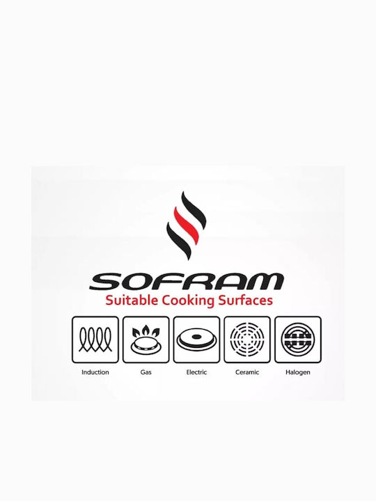 Sofram Soft Ανοξείδωτη Ρηχή Κατσαρόλα 5lt / 28cm