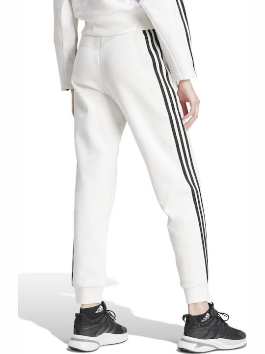 adidas Future Icons 3-Stripes Παντελόνι Φόρμας Λευκο
