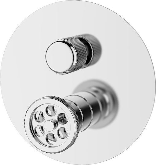 Karag Inna Σετ Μίκτης & Εκτροπέας Εντοιχισμού για Ντουζιέρα 2 Εξόδων Ασημί Karag Inna Σετ Μίκτης & Εκτροπέας Εντοιχισμού για Ντουζιέρα 2 Εξόδων Ασημί
