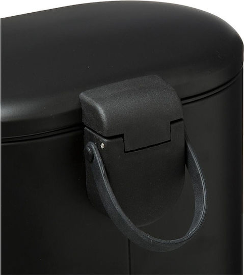 5Five Metallic Bathroom Basket Soft Close 6lt Black