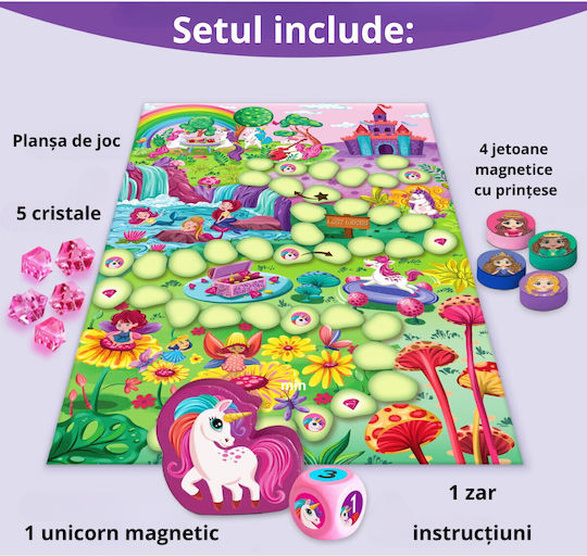 Joc de Societate Princess Race pentru 2-4 Jucători 3+ Ani (RO) Chalk & Chuckles