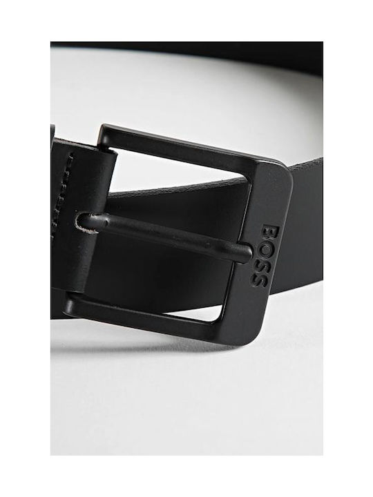 Hugo Boss Men's Leather Belt Black