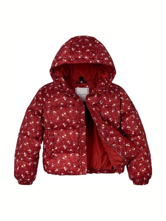 Kinder Freizeitjacke mit Kapuze Red
