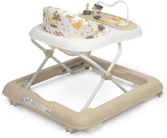 Caretero Baby Walker with Music for 6+ Months Brown