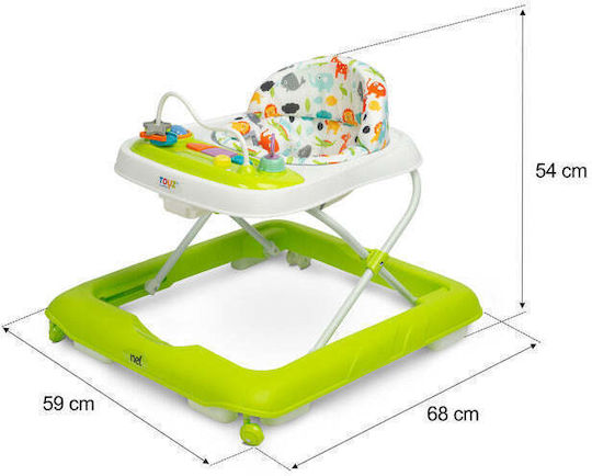 Caretero Baby Walker with Music Pink