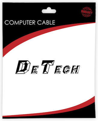 De Tech Braided Cable HDMI male - USB-C male 2m Γκρι