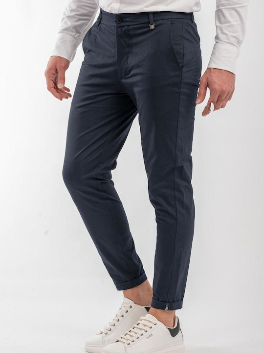 Vittorio Artist Men's Trousers in Slim Fit Blue