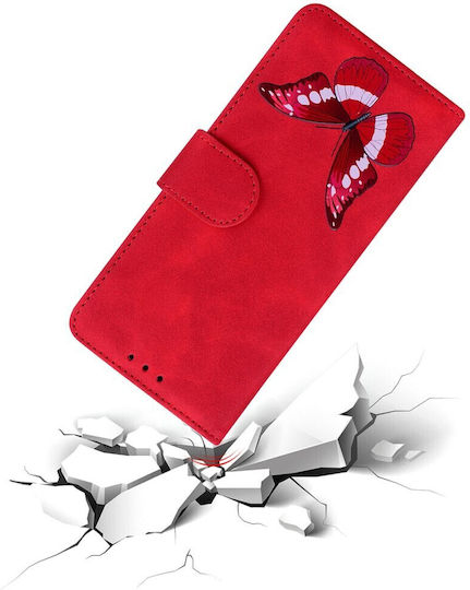 Butterfly Портмоне Червен (Moto G85)