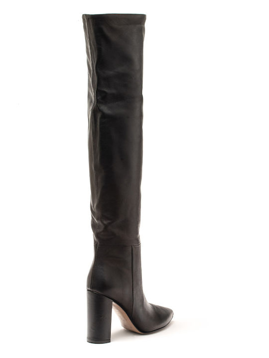 LES AUTRES LEATHER BOOTS ABOVE THE Knee - Black 1588/NERO