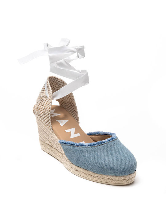 MANEBI HAMPTONS FABRIC SPRINGS WITH PLATFORM - Jeans JWL/JEANS G1.9