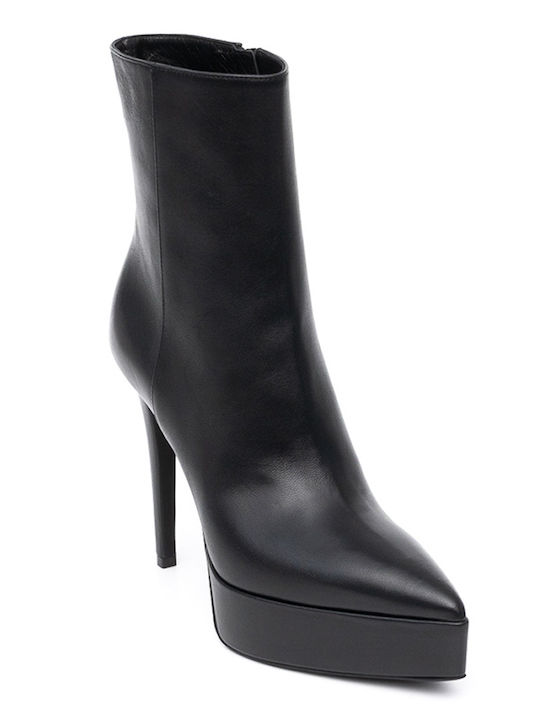 GIAMPAOLO VIOZZI LEATHER BOOTS 8036 - Schwarz 8036/NERO