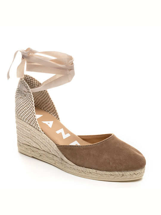 MANEBI HAMPTONS CASTORIES WITH PLATFORM WL - Beige WL/TAUPE