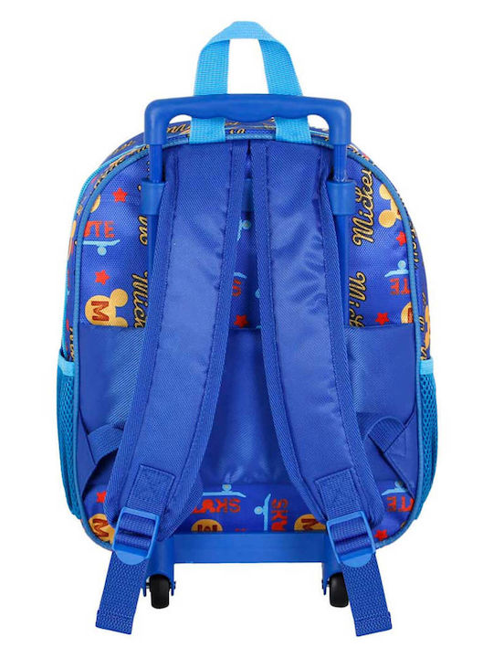 Karactermania 3D School Bag Trolley Elementary, Elementary Blue with Water Bottle Holder 12.5Liters