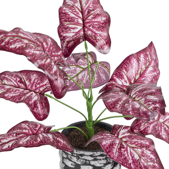 Artificial Plant in Small Pot Red 33cm 16pcs GloboStar