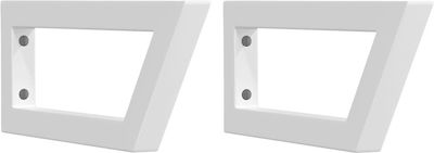 vidaXL Metallic Shelf Brackets White 150x400mm 2pcs 4007278