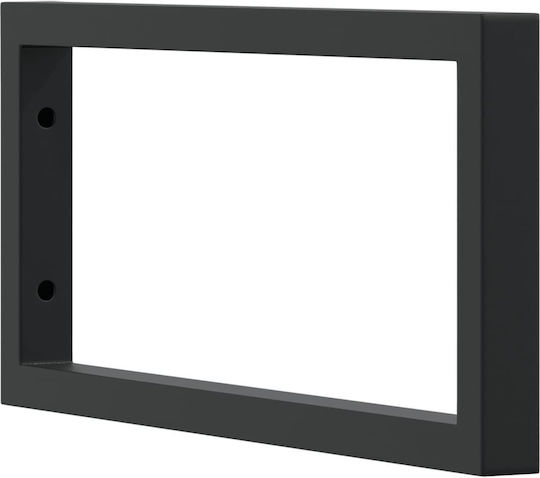 vidaXL Suporturi pentru rafturi din Metal în Culoare Negru 200x450mm 2buc 4007272