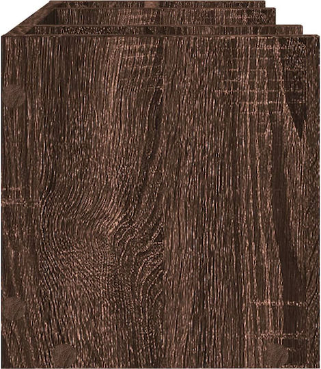 Ξύλινη Θήκη Χαρτιών σε Καφέ Χρώμα 24x25x44.5εκ. 1τμχ