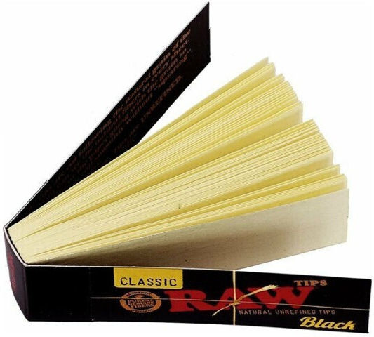 Raw Vârfuri Tips 60mm 1,8cm Negre 50 Bucăți
