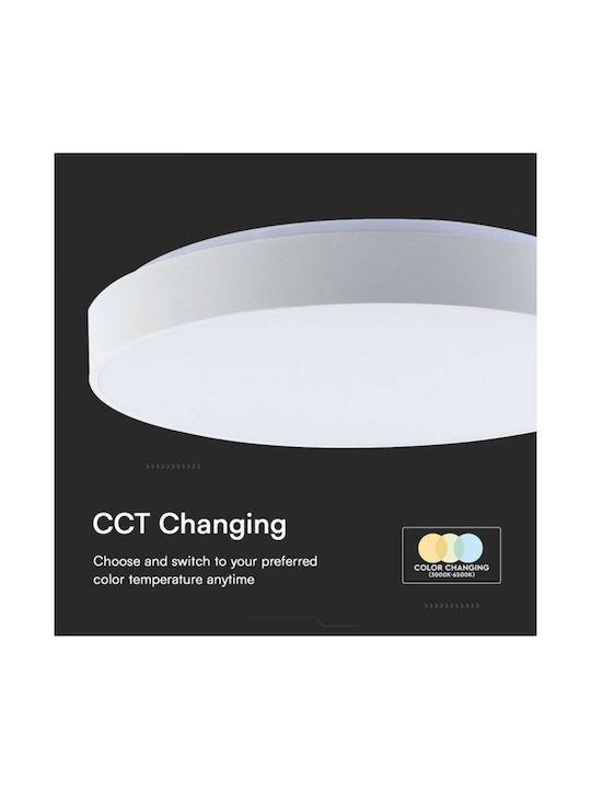 V-TAC Στρογγυλό Εξωτερικό LED Panel 20W με Φυσικό Λευκό Φως