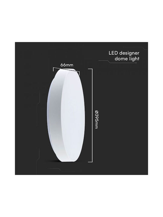 V-TAC Στρογγυλό Εξωτερικό LED Panel 20W με Φυσικό Λευκό Φως