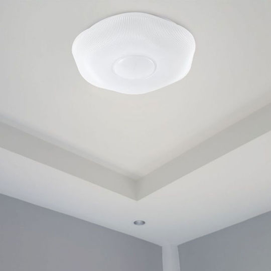 V-TAC Στρογγυλό Εξωτερικό LED Panel 30W με Φυσικό Λευκό Φως