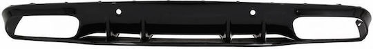 Rear Bumper Diffuser Mercedes-benz C-class C205 Coupe 14-21 Amg 63 Look Black Fins Mercedes Benz Carver