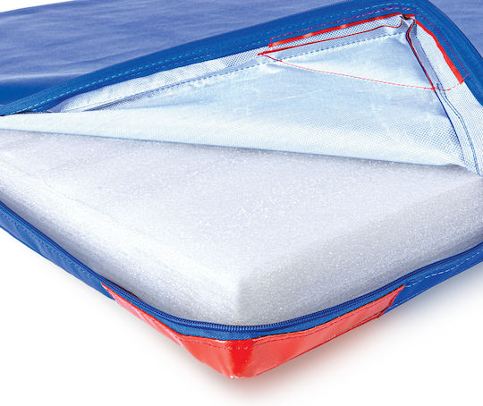 AMILA Fitnessmatte für Kunstturnen Blau (200x100x6cm)