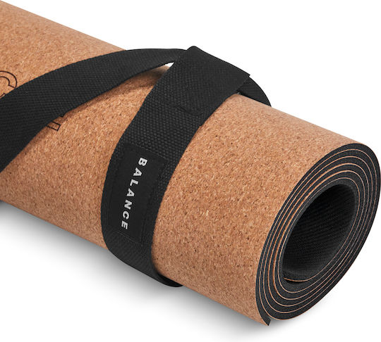 Activeshop Cork Στρώμα Γυμναστικής Yoga Μπεζ (183x61cm)