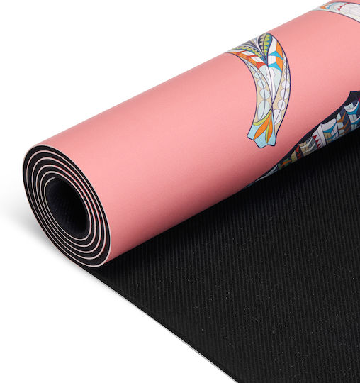 1103 Στρώμα Γυμναστικής Yoga Ροζ (185x68cm)