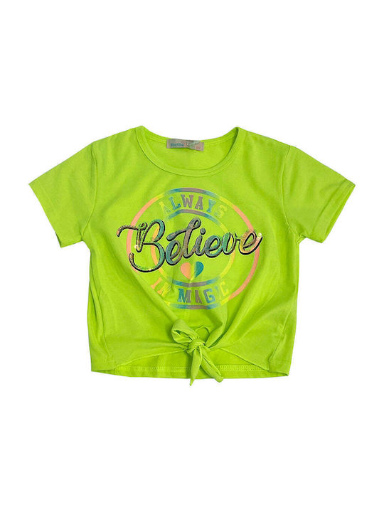 Ustyle Kids Set with Shorts Summer 2pcs Green