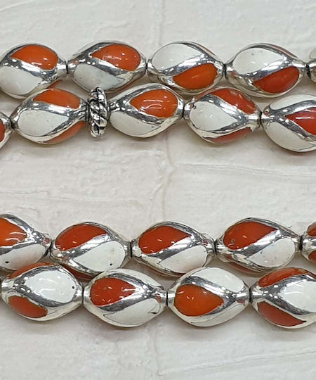 Roloi Komboloi Silver Worry Beads Multicolour 26cm