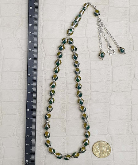Roloi Komboloi Silver Worry Beads Multicolour 26cm