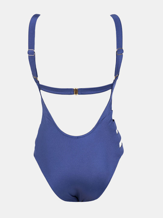 Rock Club Wide Strap Swimsuit Everblue BP-4003