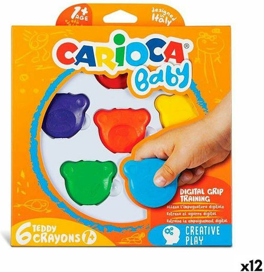 Carioca Teddy Set de creioane colorate cu 6 culori S8424152