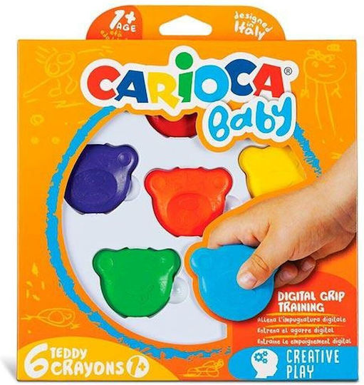 Carioca Teddy Set de creioane colorate cu 6 culori S8424152