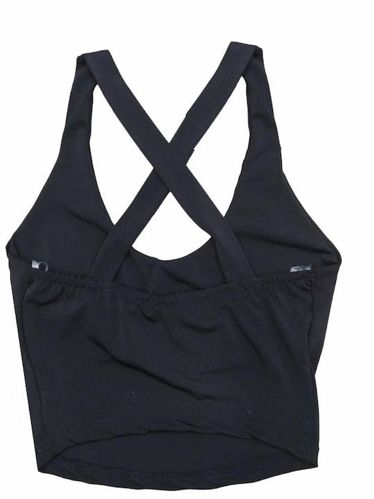 Γυναικείο Crop Top Μαύρο