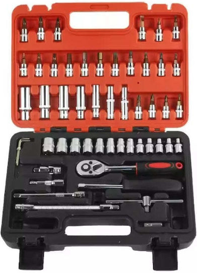 Ratschen- & Steckschlüssel-Sets 1\4" 53Stück