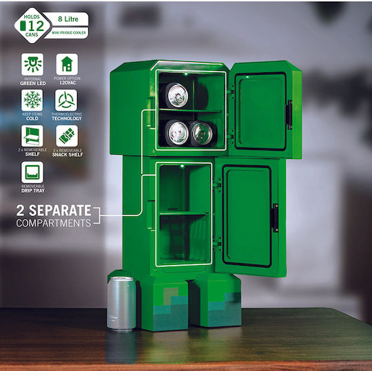 Ukonic Minecraft Creeper Mini Bar Ξενοδοχείου 8lt