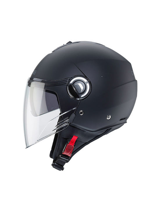 Caberg Riviera V4X Black Matt Motorcycle Helmet Jet ECE 22.06 1150gr with Sunvisor