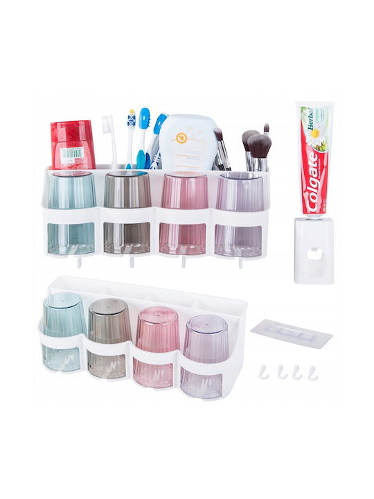 Organizator auto Plastic cu ventuză Albă