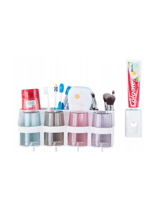 Organizator auto Plastic cu ventuză Albă