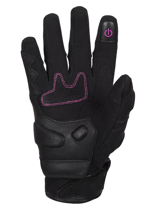 Sommer Damen Motorradhandschuhe Schwarz