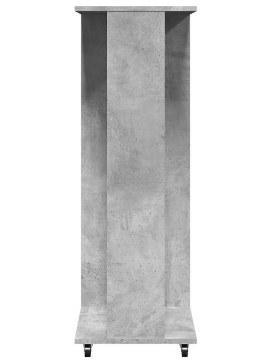 vidaXL Wheeled Floor Garment Rack made of Wood Gray 102x38x110cm